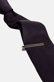 Logo tie clip, Silver, hi-res