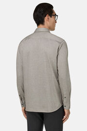 Regular Fit Cotton Jersey Polo Shirt, Brown, thumb, 3