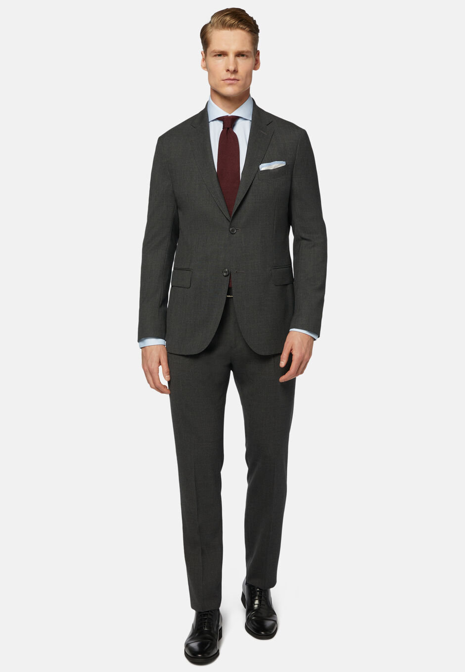 Suit In Pure Wool Travel, , hi-res