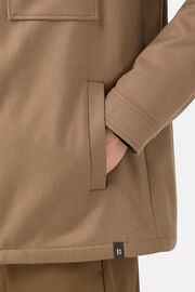 Cashmere Link Shirt Jacket, Beige, thumb, 4