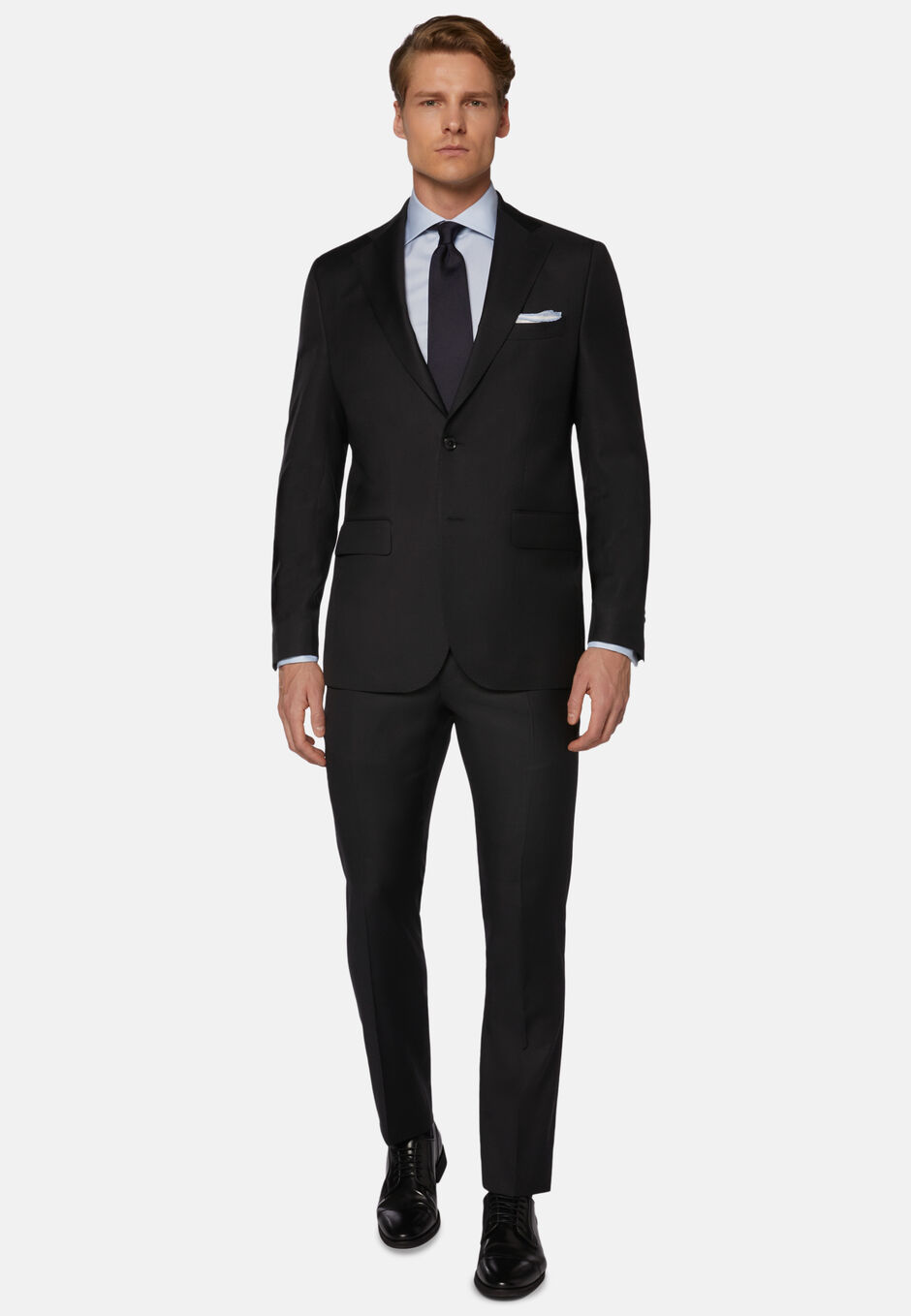 Charcoal Grey Suit in Super 130 Wool, , hi-res