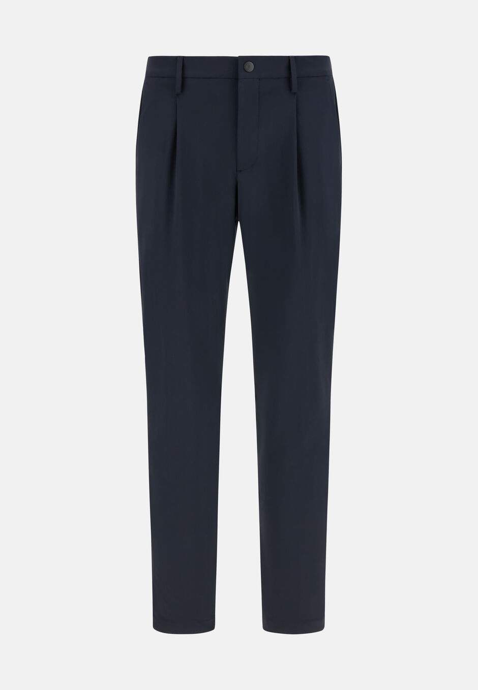 B-Tech Stretch Nylon Trousers, Navy blue, hi-res