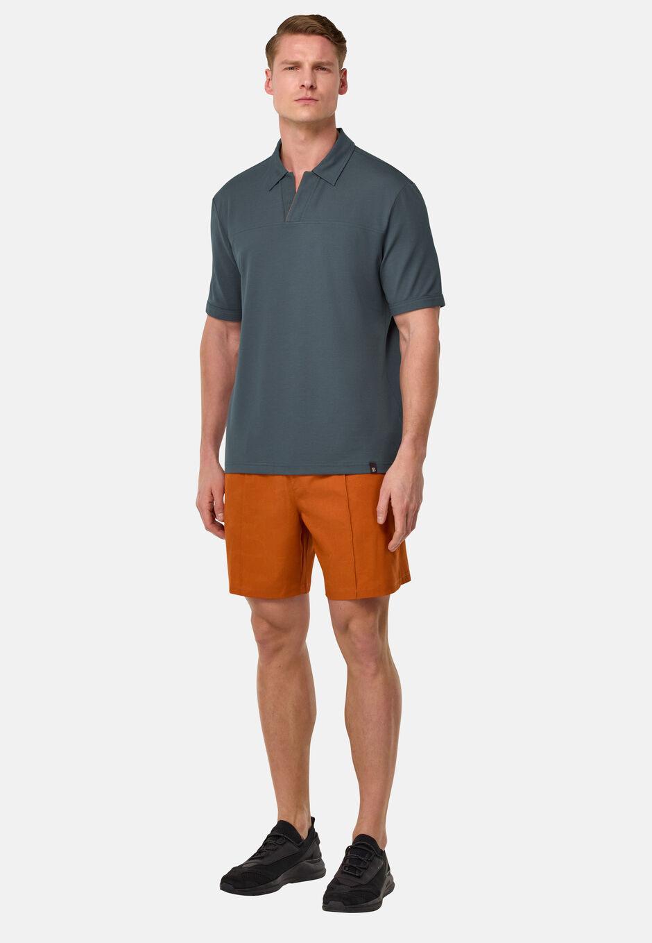 Cool Jade-Fresh Piqué Polo Shirt, Charcoal, hi-res