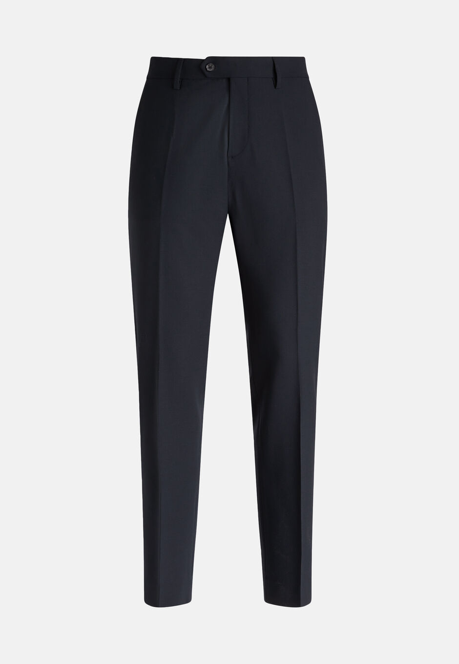 Washable Wool Stretch Trousers, Blue, hi-res