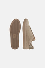 Suede Trainers, Taupe, hi-res