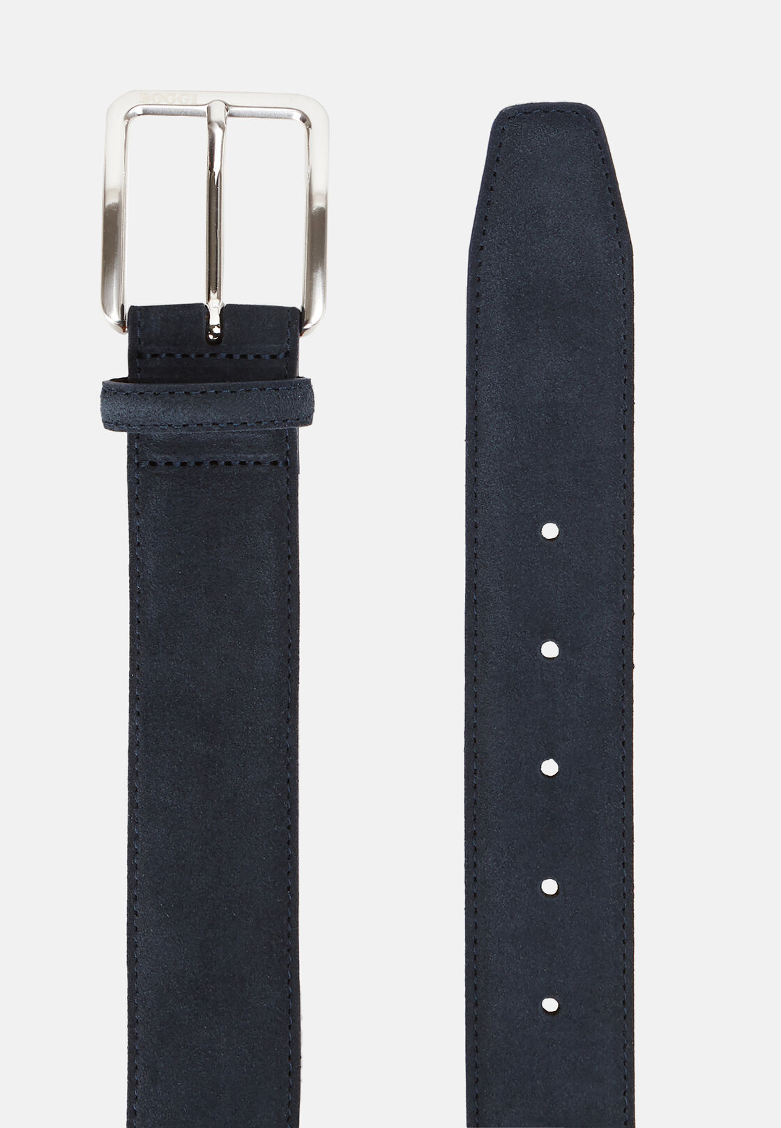 Suede Belt, Navy blue, hi-res