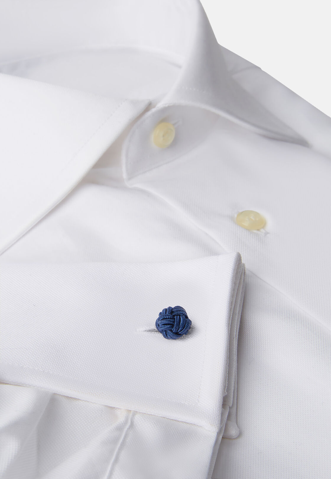 Knot cufflinks, Blue, hi-res