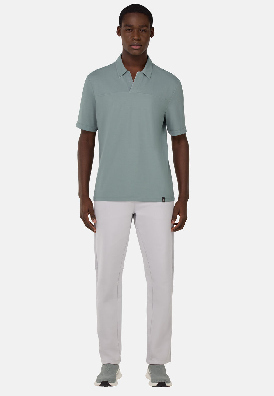Cool Jade-Fresh Piqué Polo Shirt, Light Green, hi-res