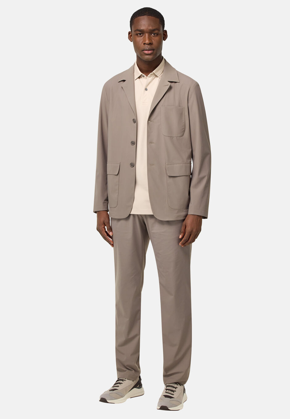 B-Tech Stretch Nylon Jacket, Mud, hi-res