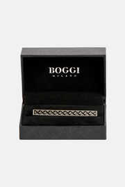 Logo tie clip, Silver, hi-res
