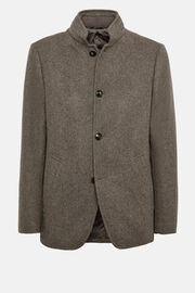 Wool Peacoat, Taupe, hi-res