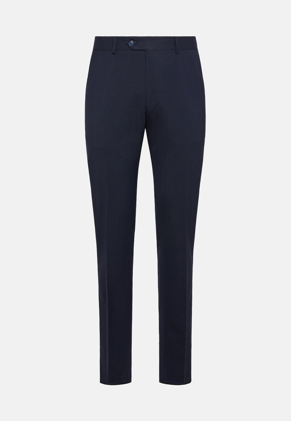 Trousers in Pure Wool Travel, Blue, hi-res