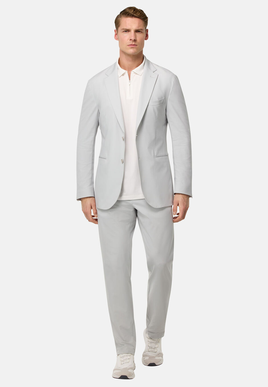 B-Tech Stretch Nylon Jacket, Ice, hi-res